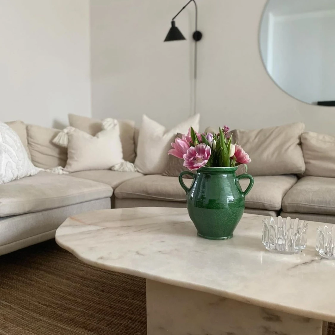 Grön urna vas kruka - 92