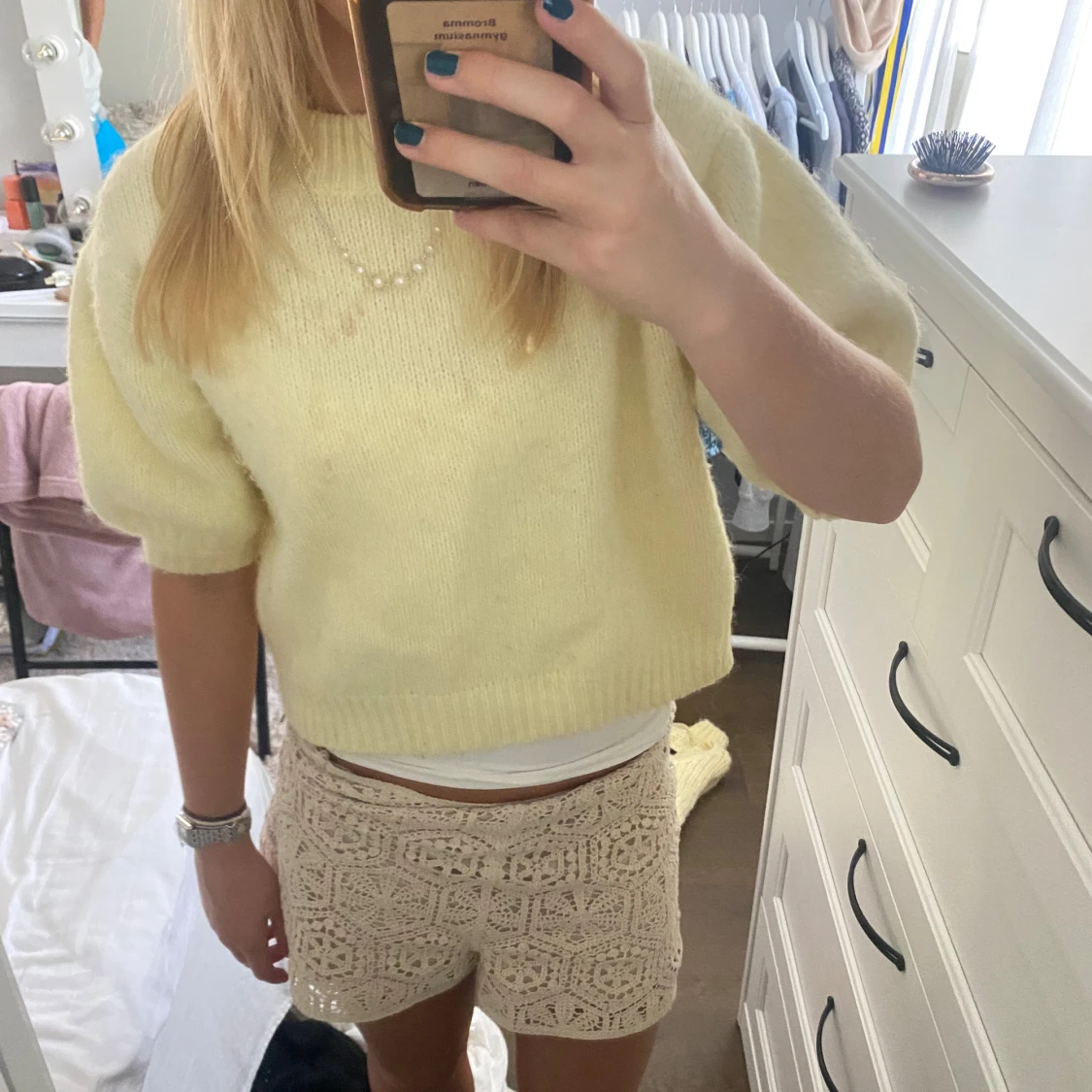 Stickad T-shirt  - 91