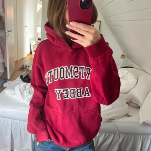 Vinröd vintage hoodie  - Vintage college hoodie 