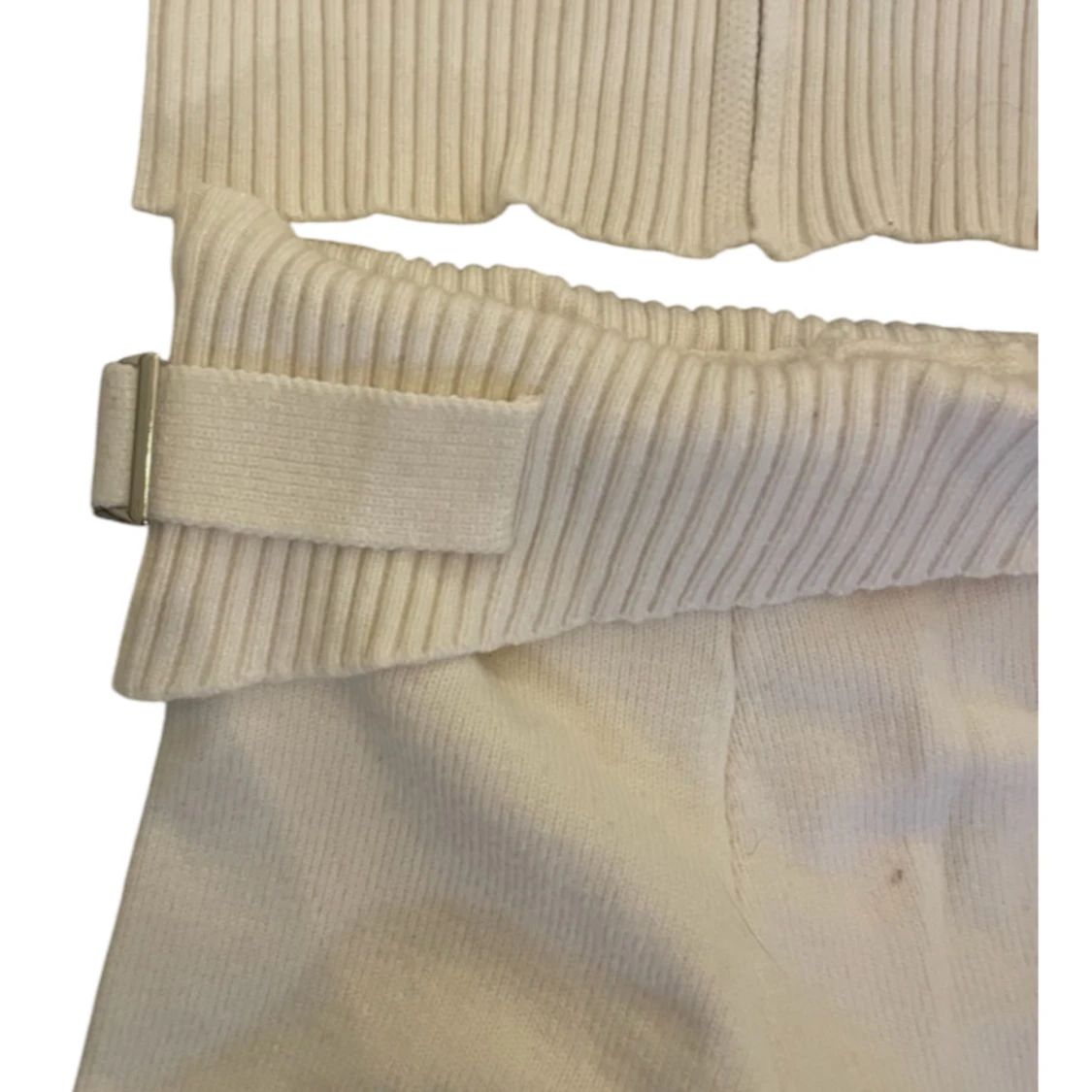 Beige croppad hoodie med byxor - 90