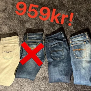Nudie jeans - Säljer nu 4 par jeans för endast 1199 det går att köpa styckvis men blir dyrare då vid frågor och funderingar är de bara att höra av sig!😁✌️ 