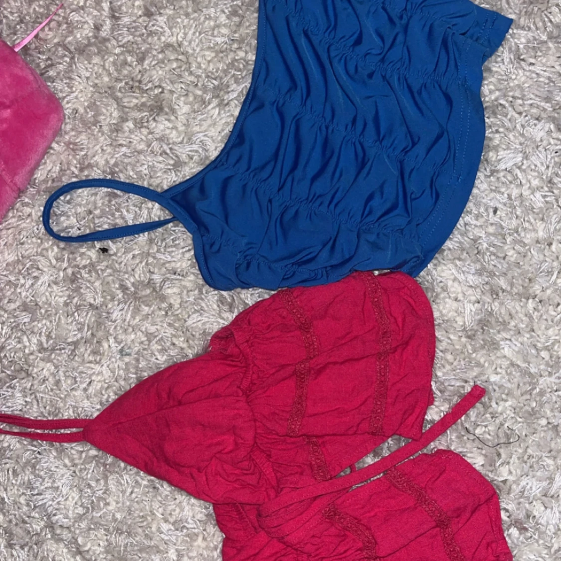 Blå och rosa linnetopp - 2