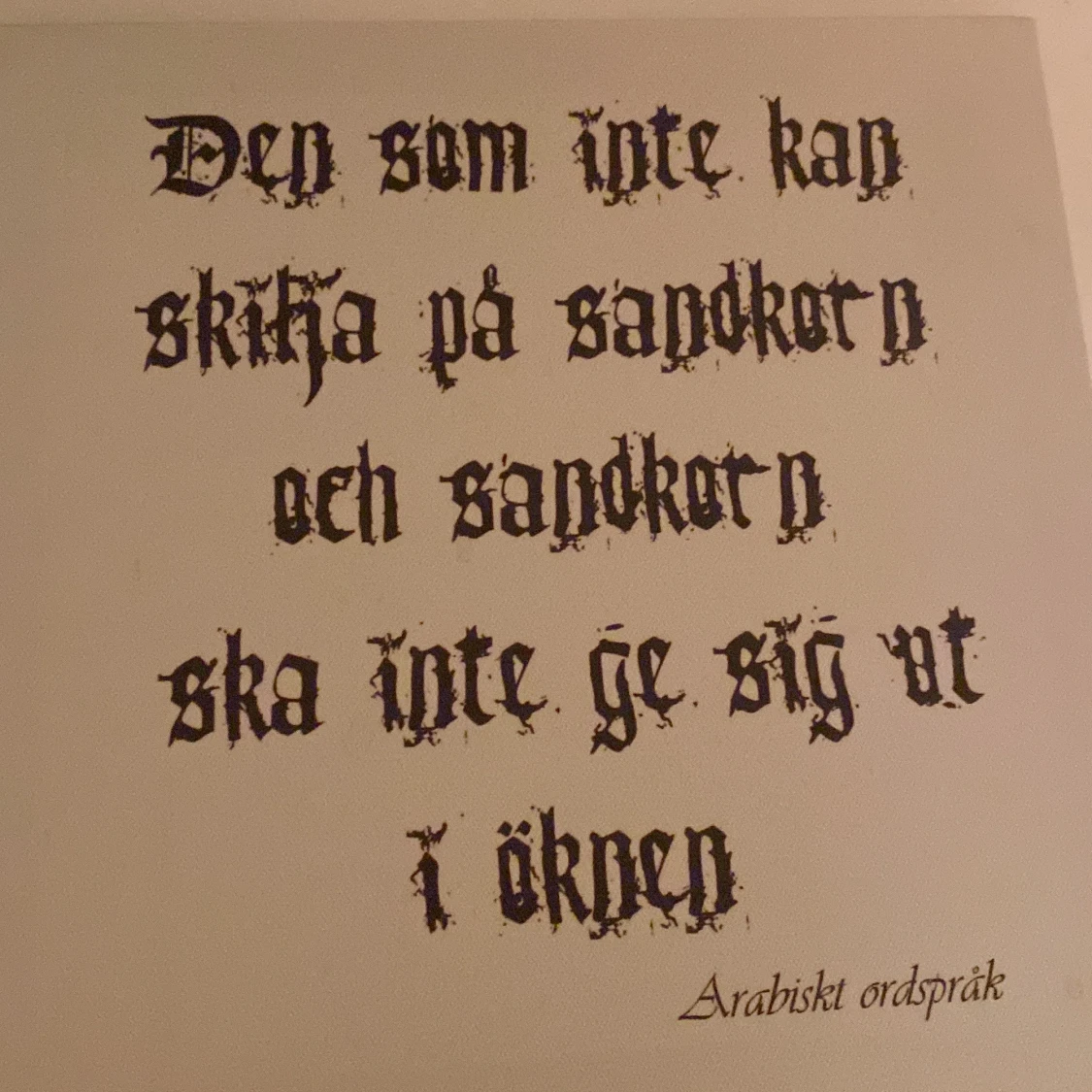 Tavlor med ordspråk i gotisk stil - 91