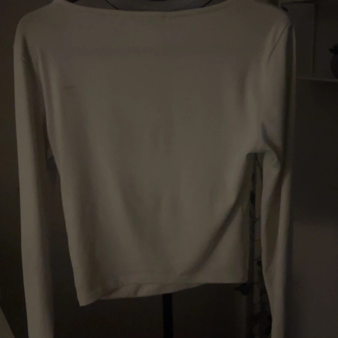 Vit långärmad topp - 90