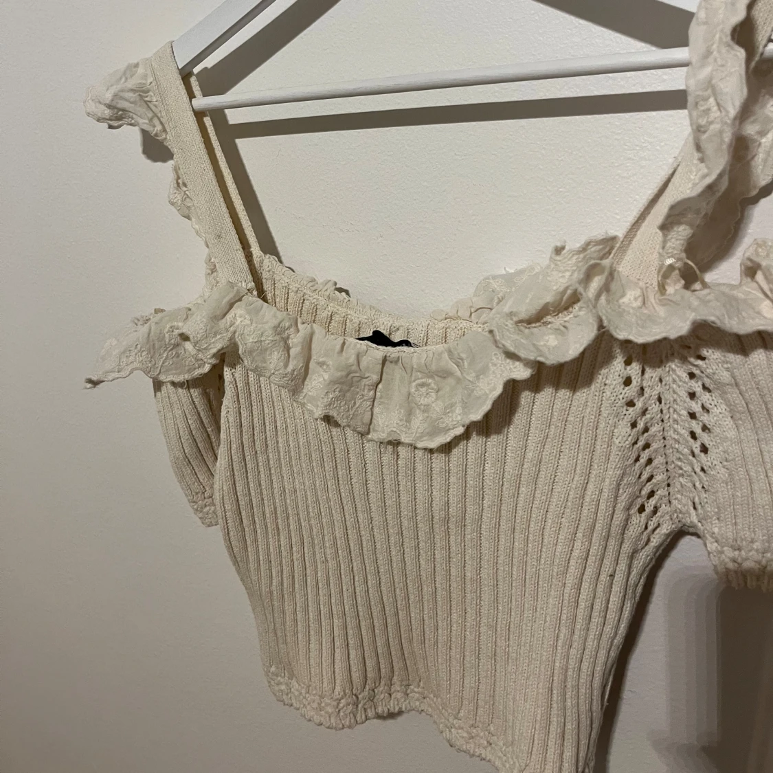 kräm vit/ beige topp - 90