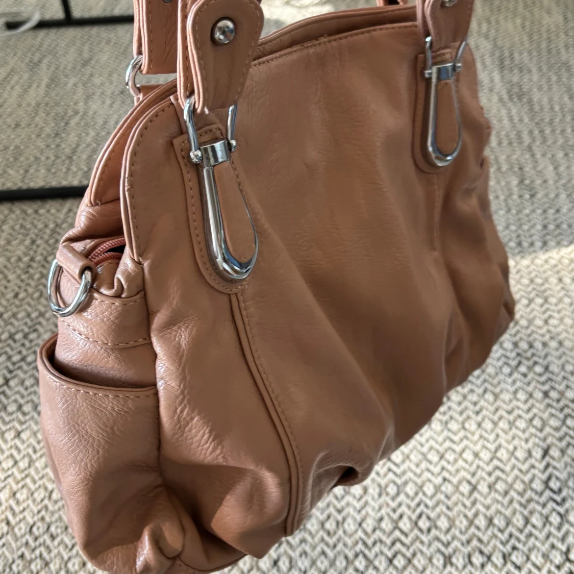 Beige stor väska - 90