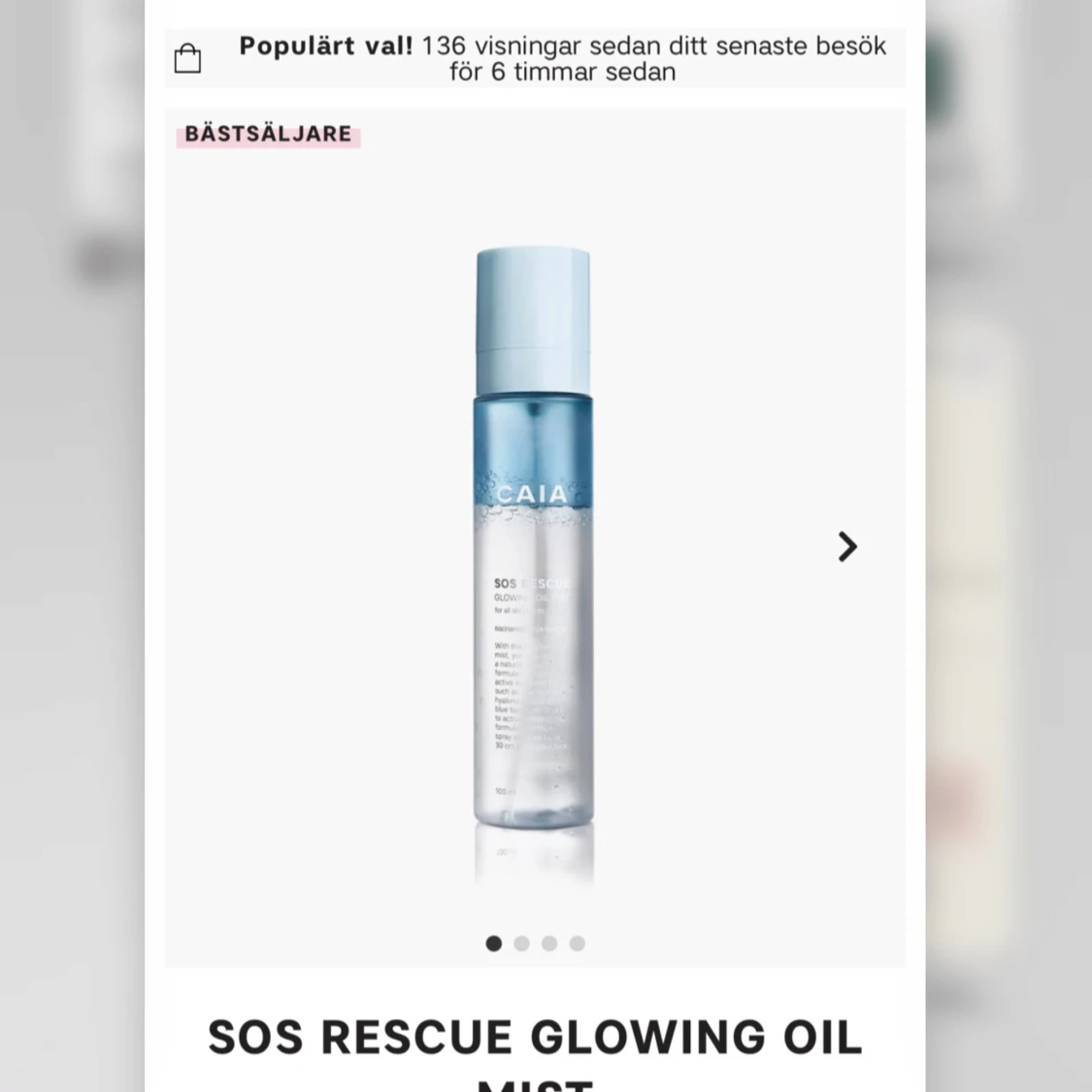 CAIA SOS Rescue Glowing Oil Mist - 92