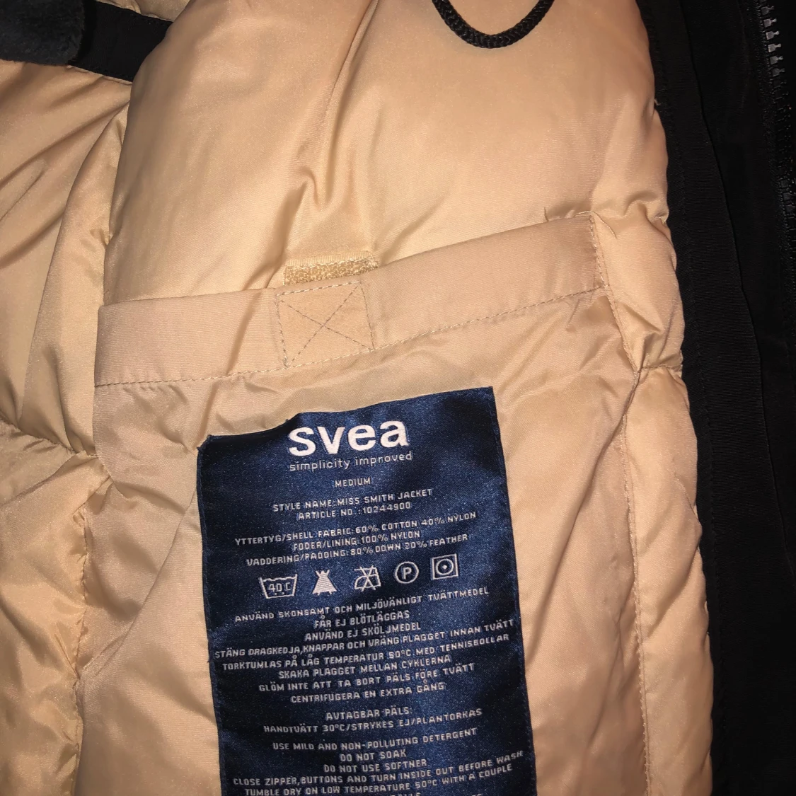 Svart parkajacka från Svea - 93