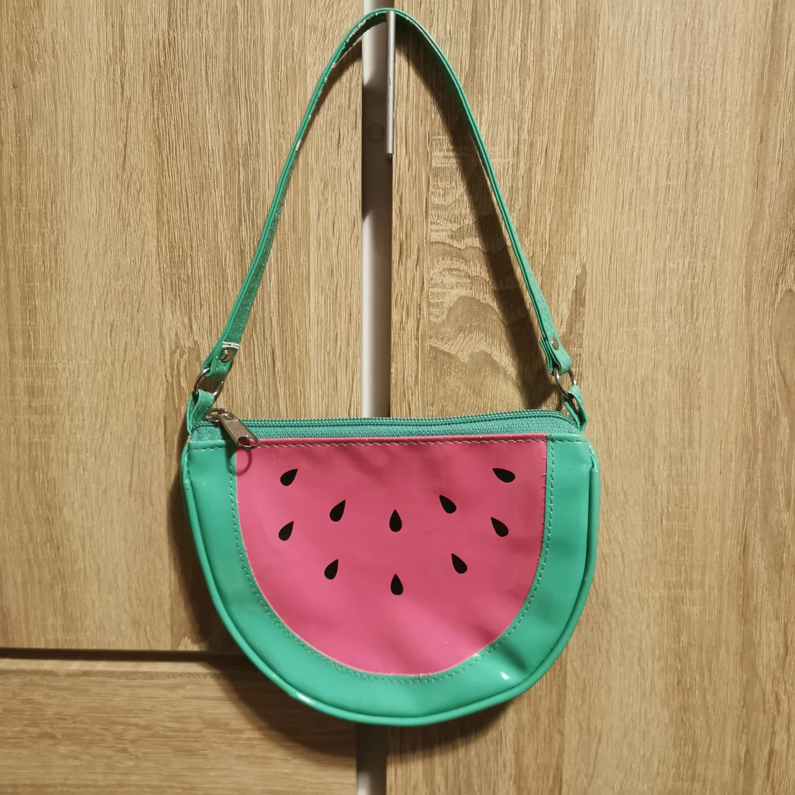 Handväska vattenmelon, grön, rosa