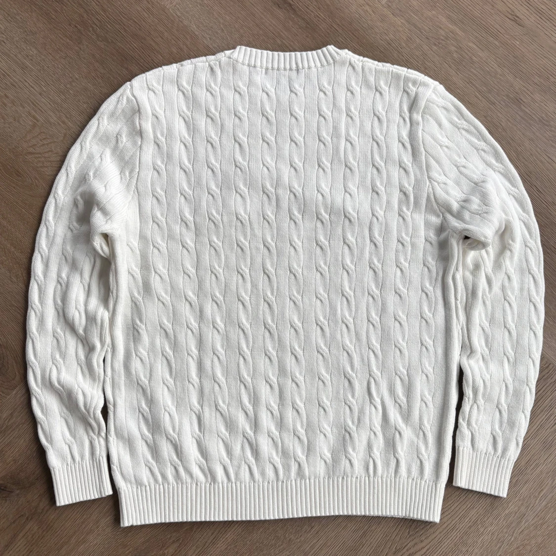 Vit stickad tröja från Ralph Lauren - 1