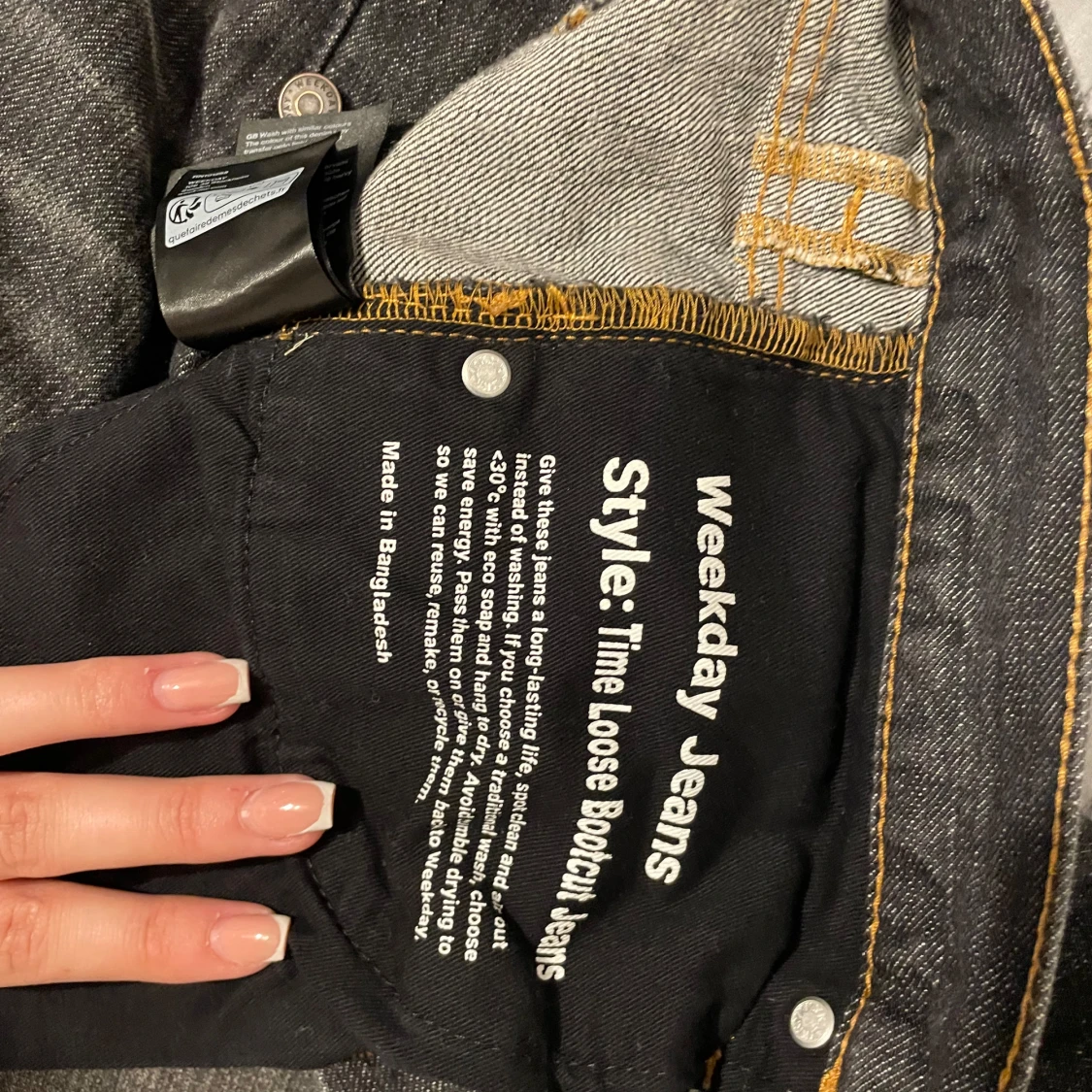 Grå/svarta jeans från Weekday - 1