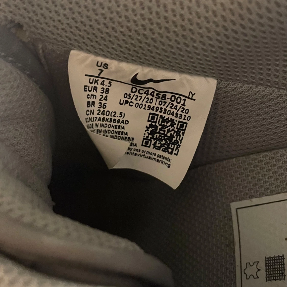 Grå Nike Air Force sneakers - 3