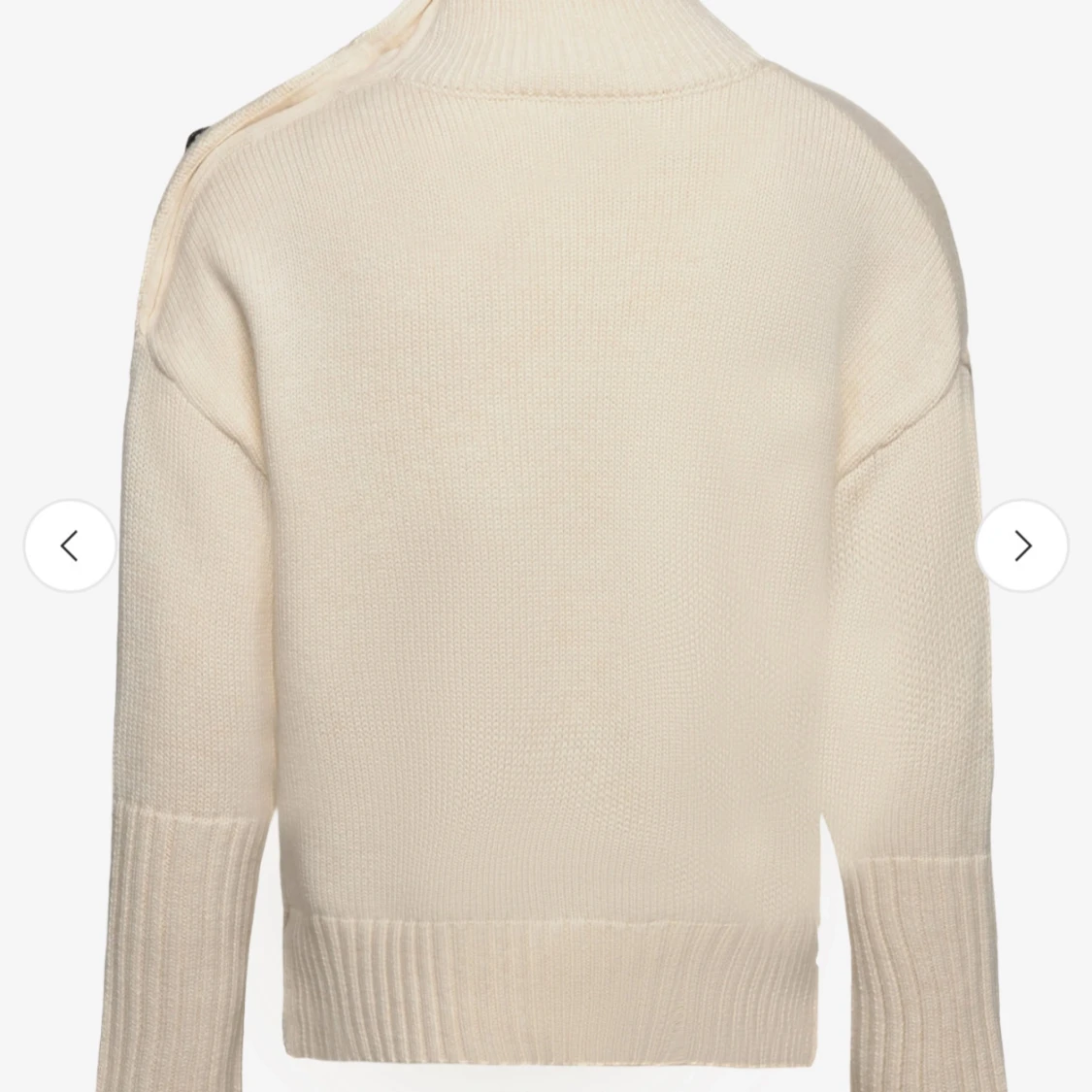 Vit stickad Zadig tröja  - 1