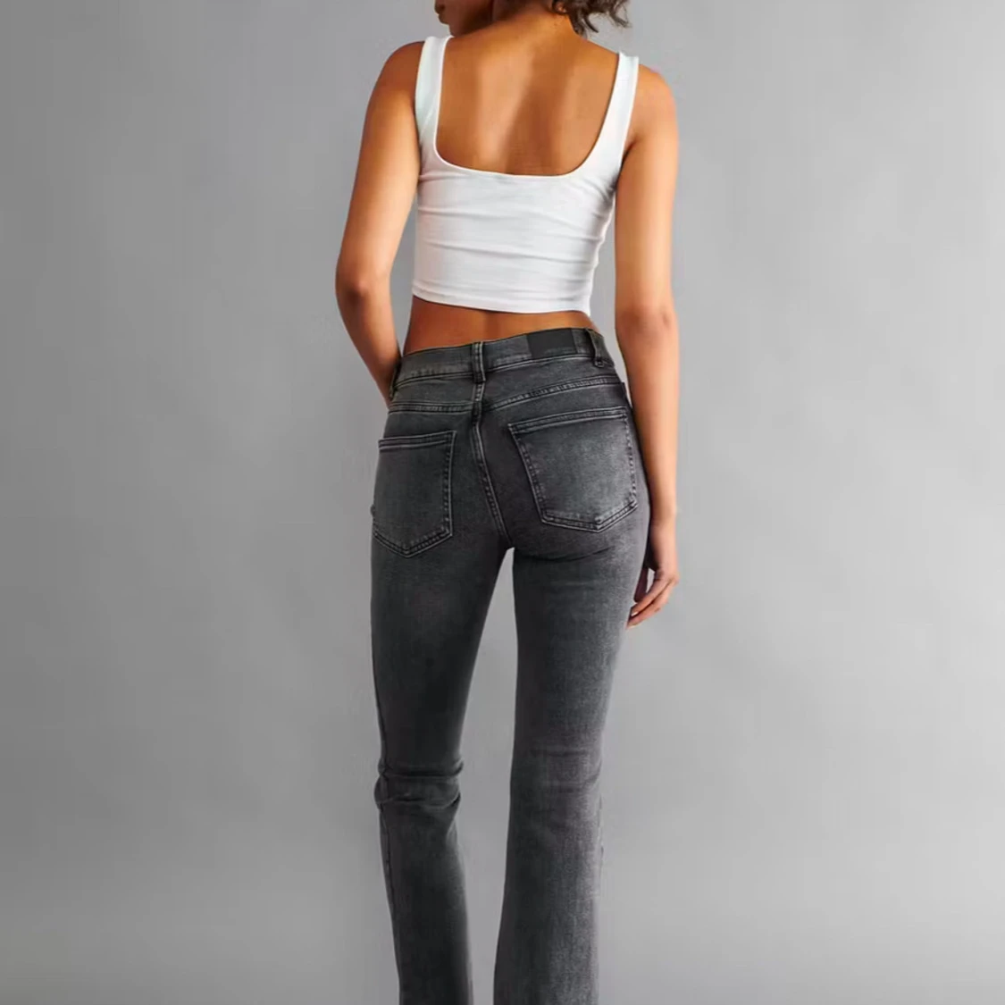 Svarta jeans med bootcut