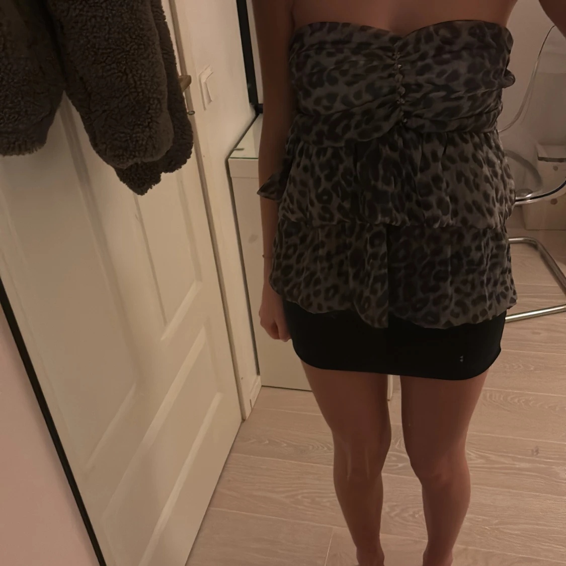 Leopardmönstrad topp