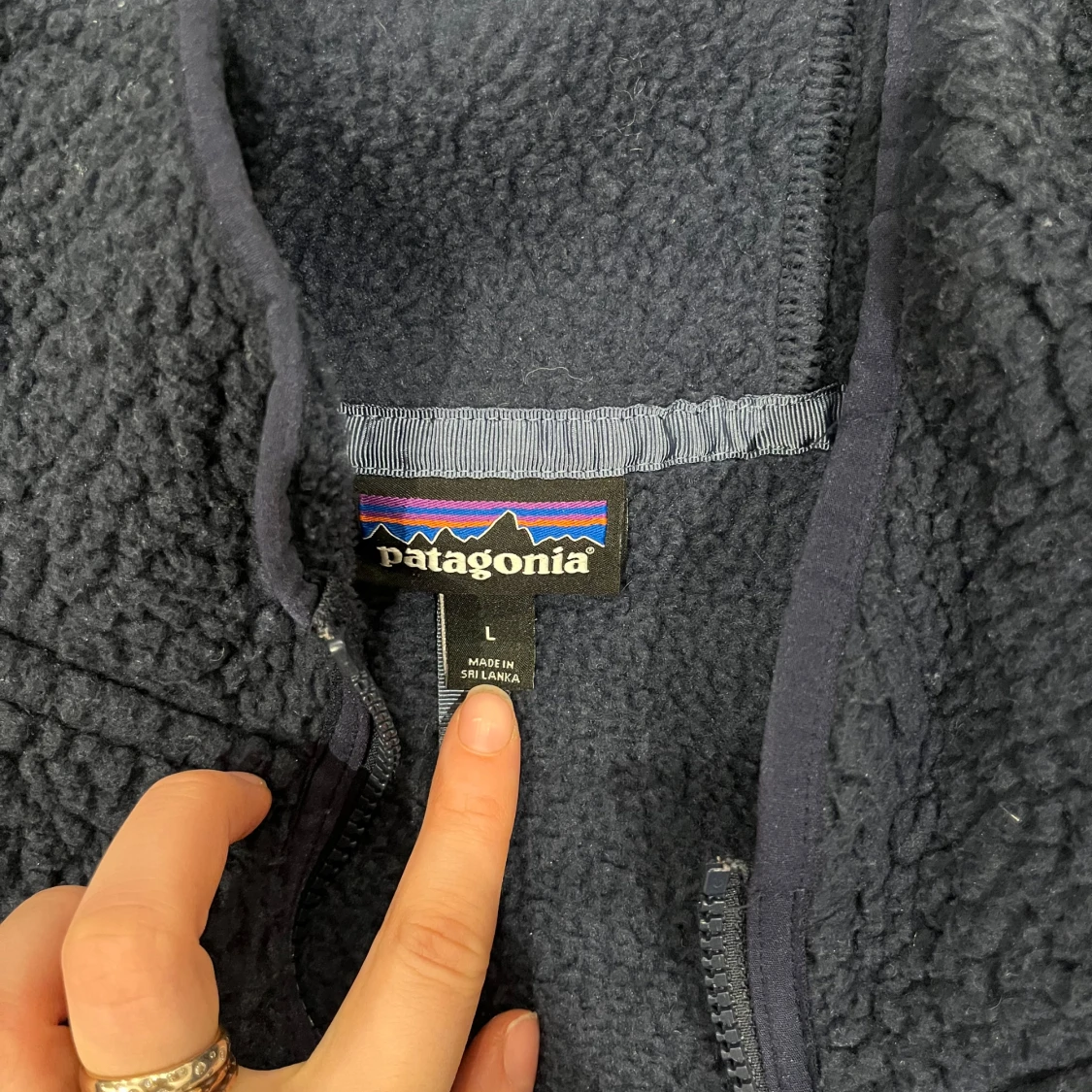 Mörkblå fleecejacka från Patagonia - 91
