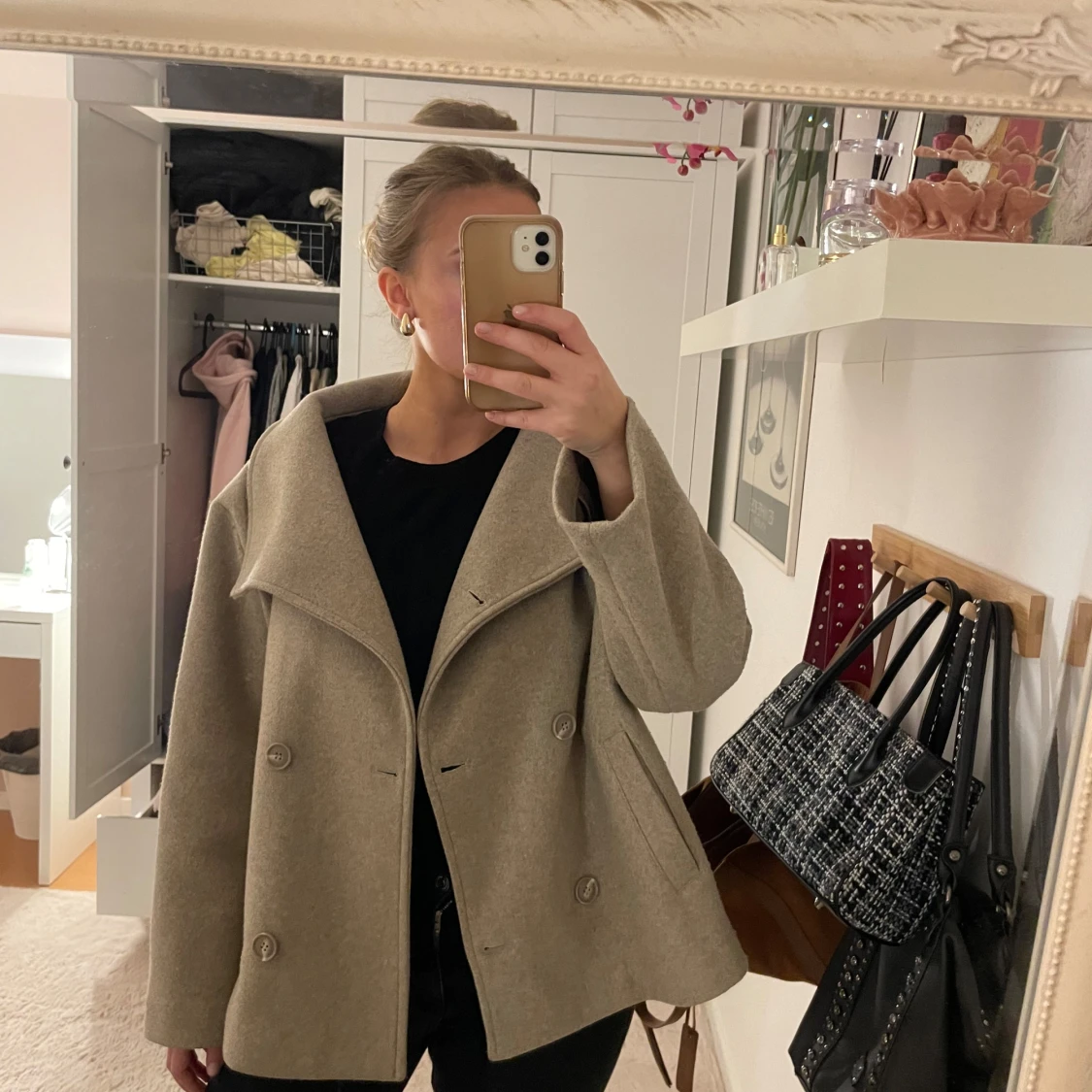 Beige kappa från Bubbleroom - 90