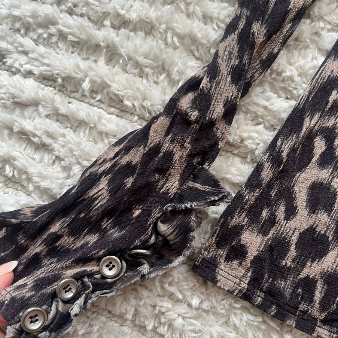 Leopard polo tröja från Marc cain  - 90