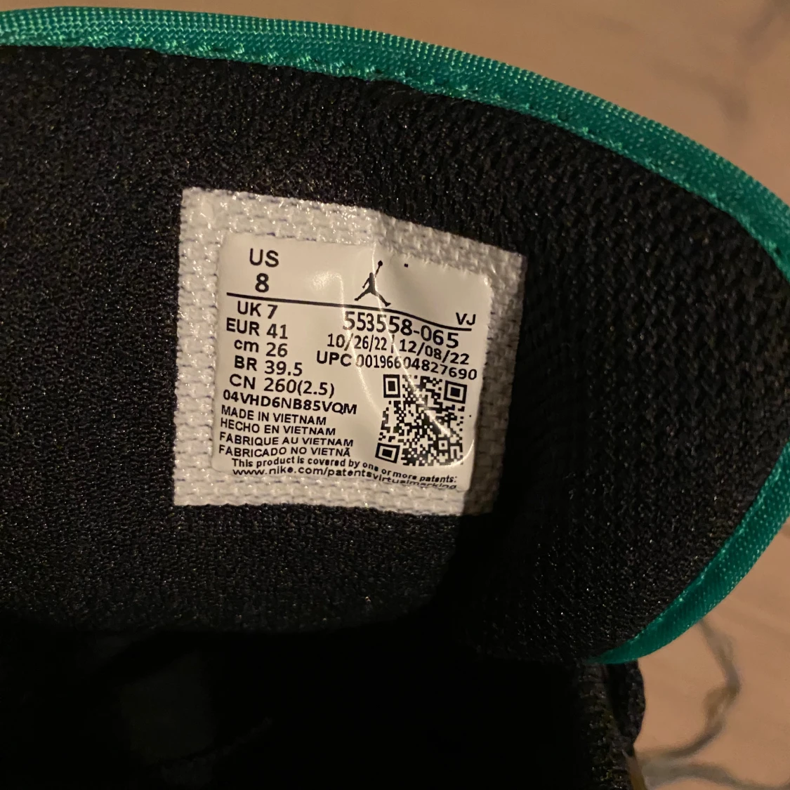Oanvända Jordan 1 - 90