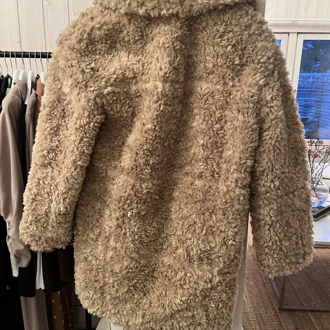 Beige teddyjacka - 1