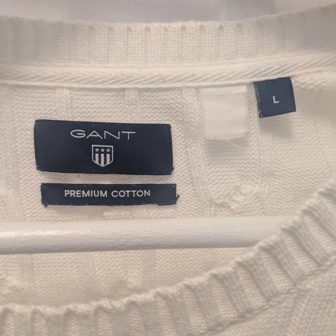 Vit stickad tröja från GANT - 1