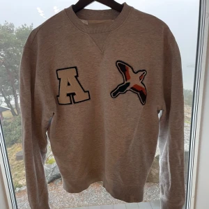  sweatshirt Axel Arigato - Säljer en stilren grå sweatshirt från Axel Arigato. Funkar bra till alla tillfällen lätt att matcha. Nypris 2000 strl s 