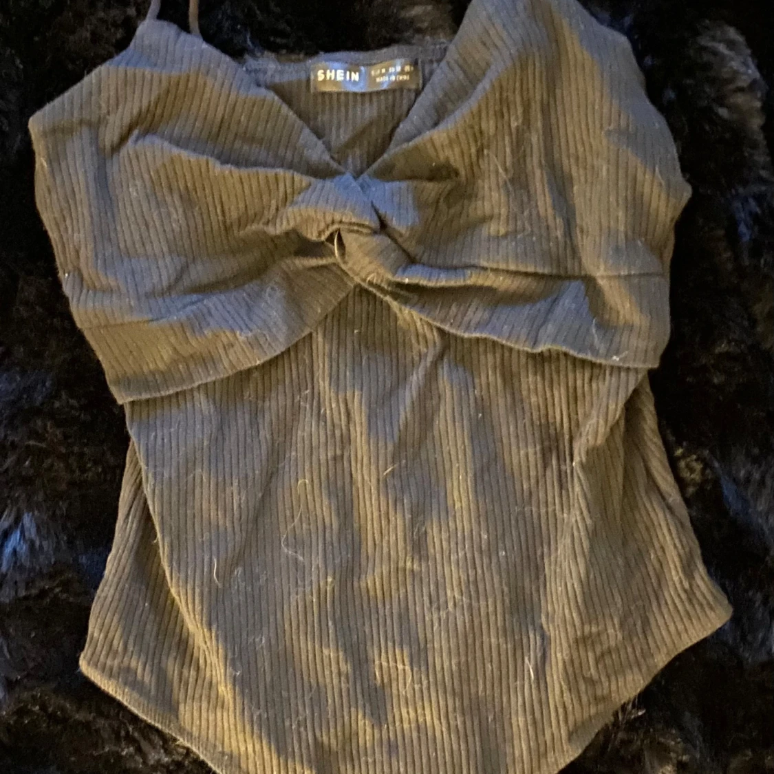 Svart ribbad bodysuit från Shein