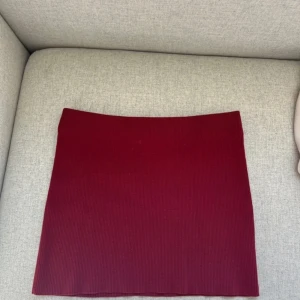 Minikjol - Vinröd minikjol från Zara, använd enstaka gånger. Passar både xs/s (stretchig) Midjemått: 34 cm Längd: 31 cm