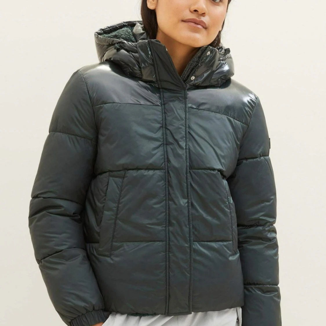 Grön vinterjacka  - 90