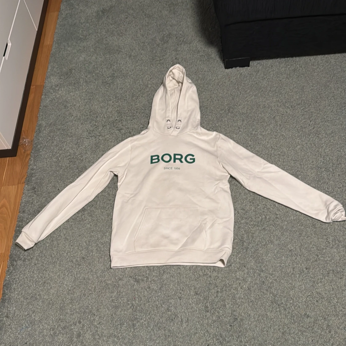 Vit hoodie från Björn Borg