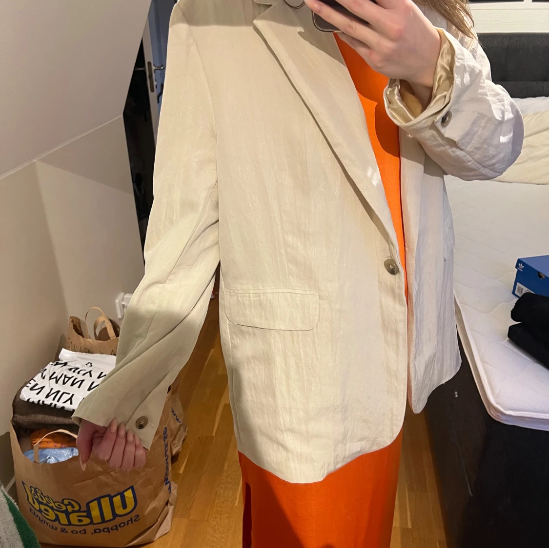 Beige kavaj från Samsøe Samsøe - 93