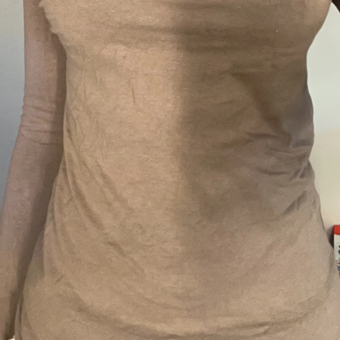 Beige långärmad topp - 90