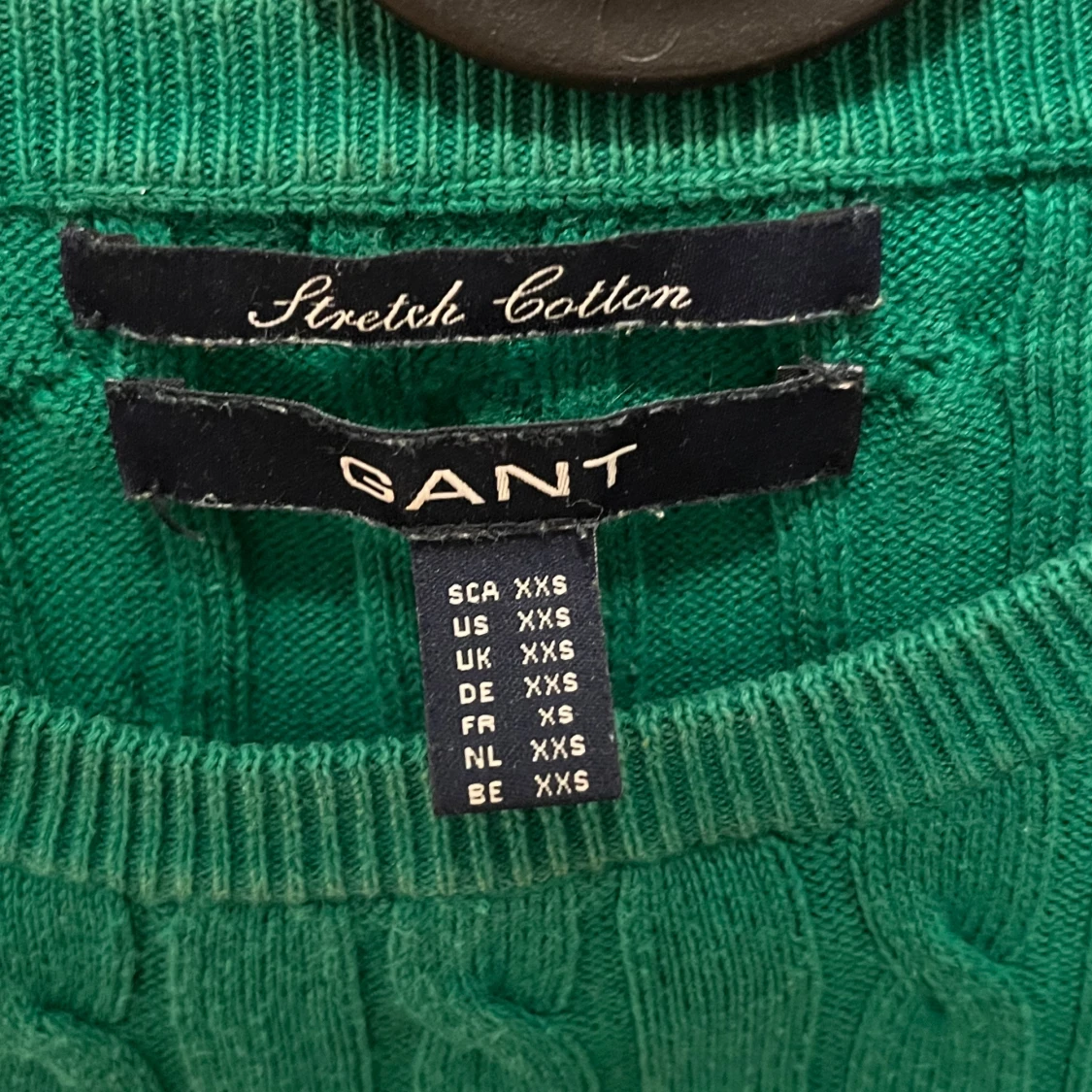 Grön kabelstickad tröja från GANT - 2