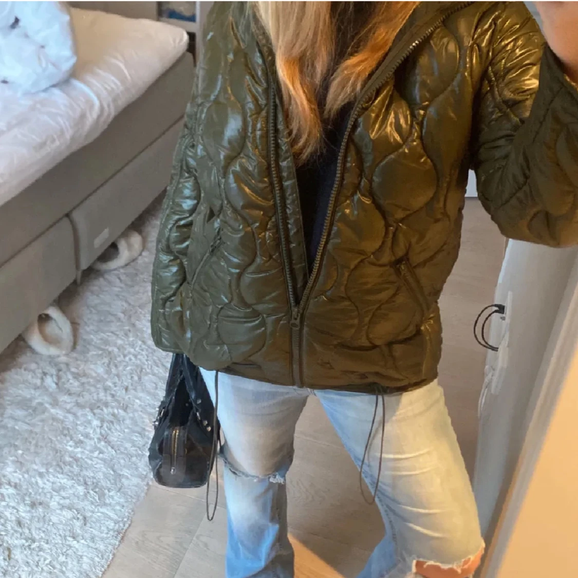 Grön quiltad jacka - 2