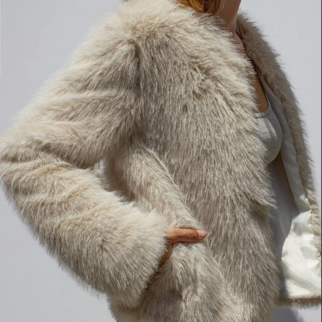 Vit pälsjacka😍 - 2