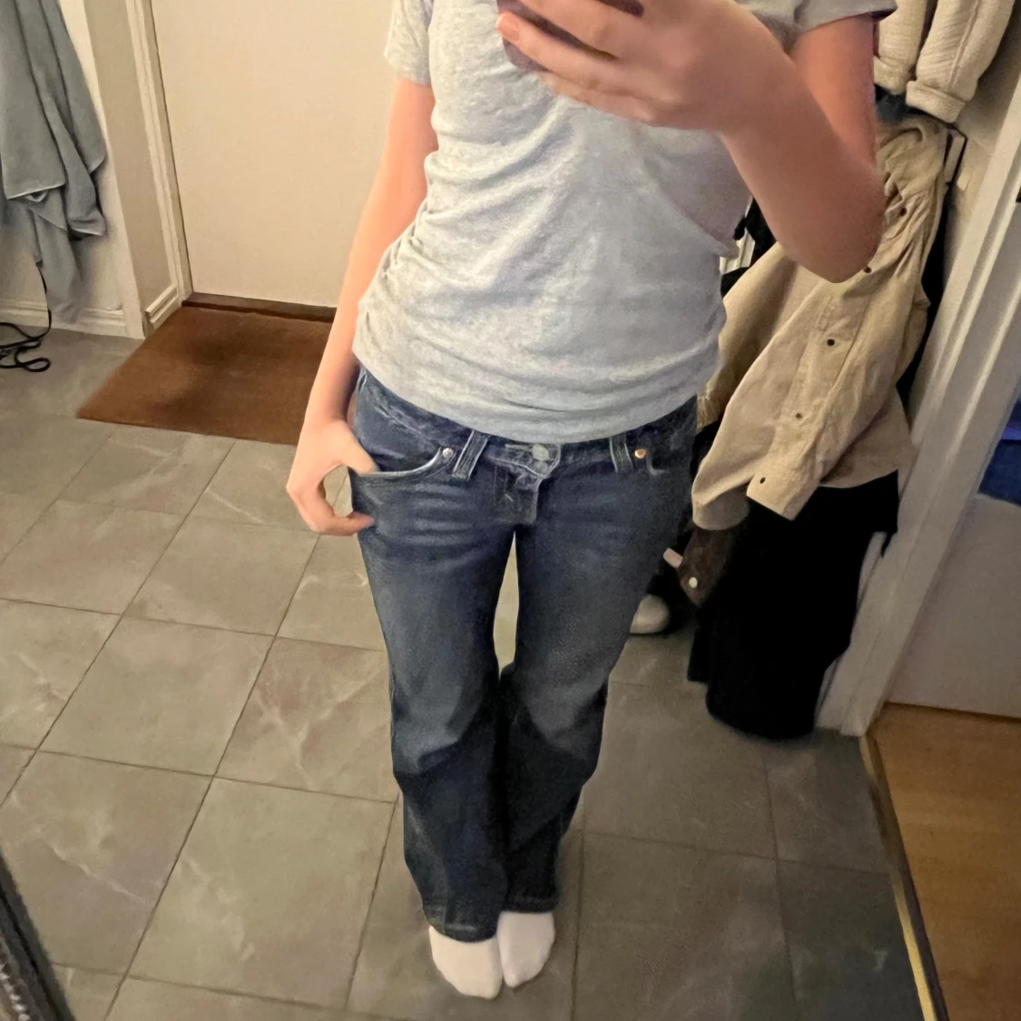 Lågmidjade Levis jeans bootcut 👖