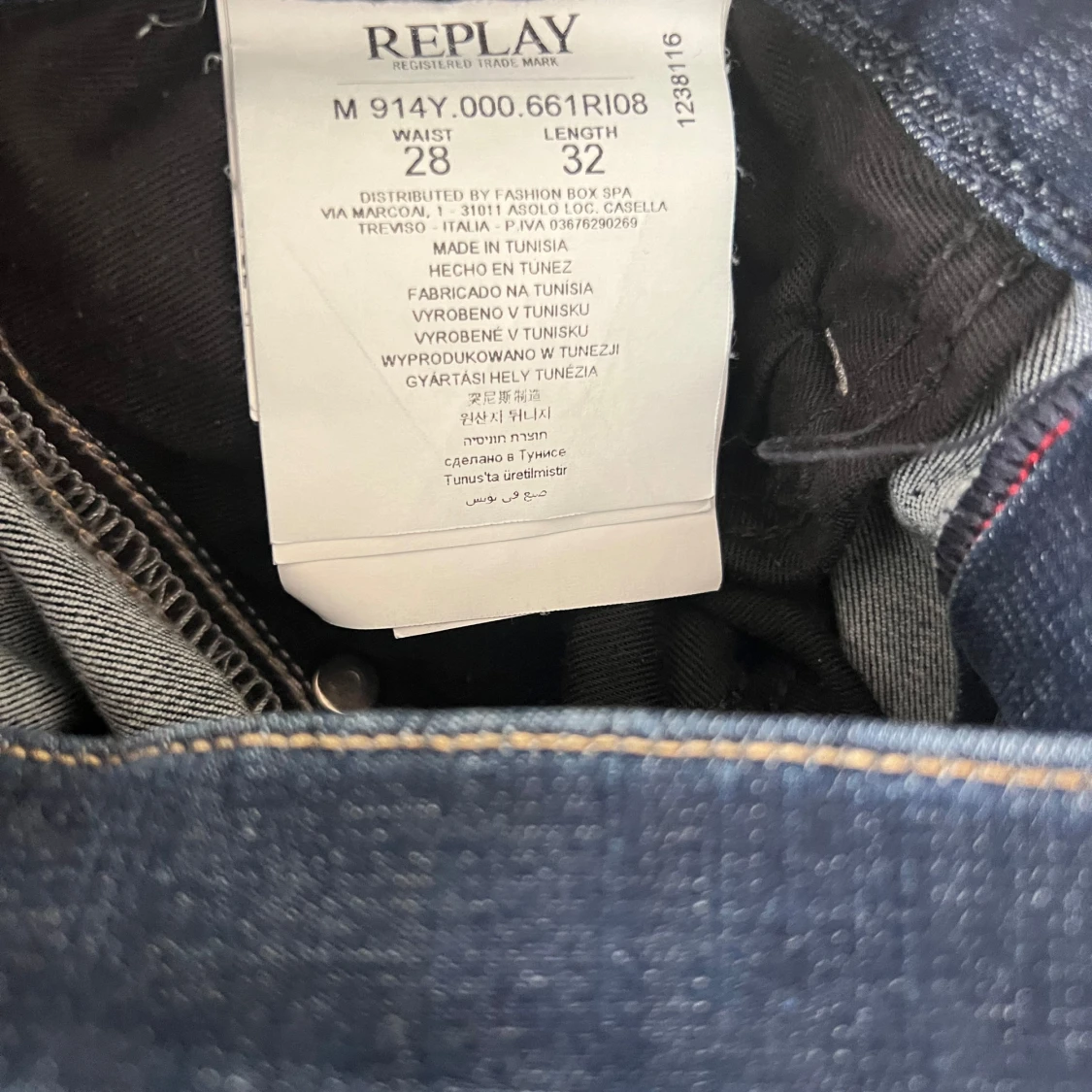 Mörkblå jeans från Replay - 91