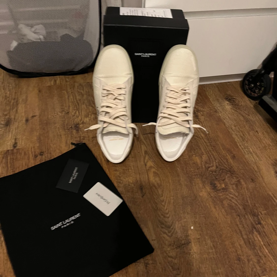 Yves, saint Laurent skor vita/beiga - 93