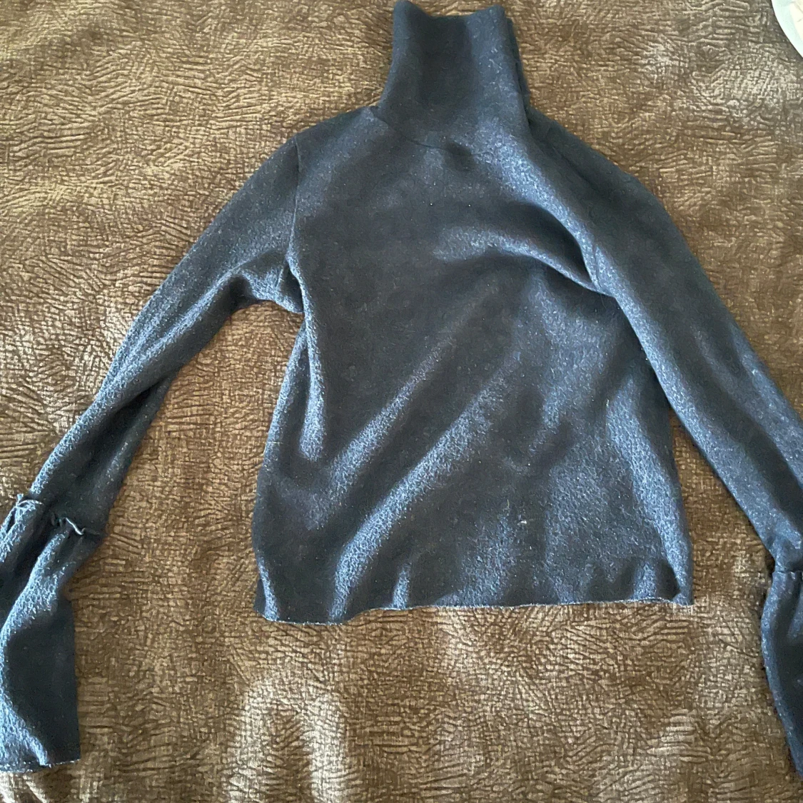 Mörkblå croppad polotröja - 91