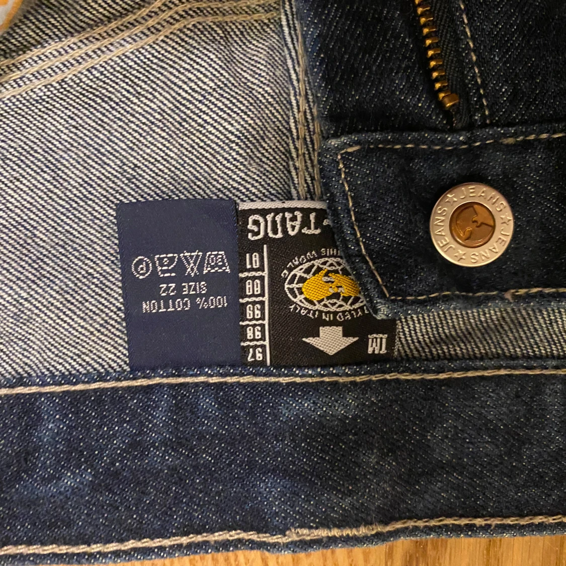 Mörkblå Wu-Wear jeans (wu tang clan) - 2