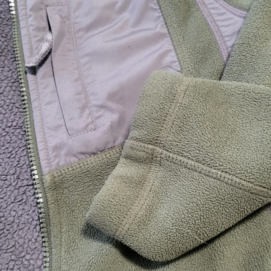 Grön fleecejacka från Lands' End - 2