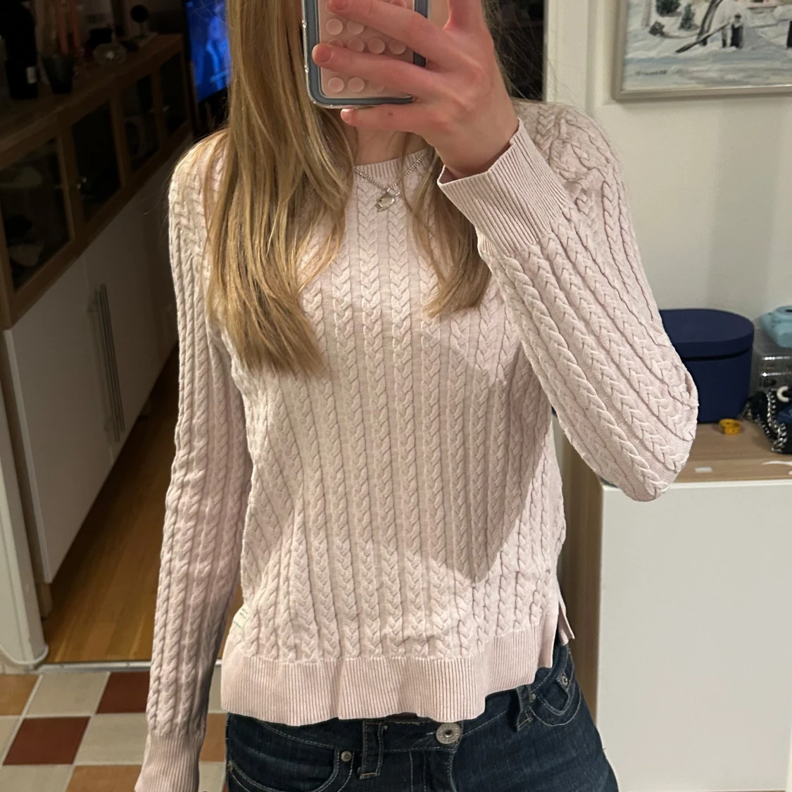 Ljusrosa stickad tröja från Odd Molly - 1