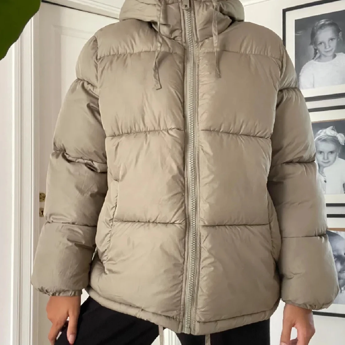 Beige vinterjacka  - 91