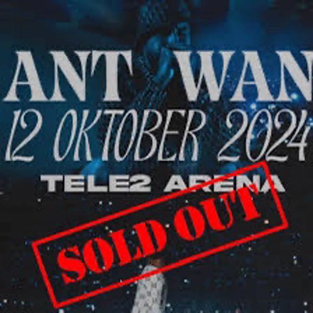 Säljer två biljetter till Ant Wans konsert den 12 oktober 2024 på Tele2 Arena. Platserna är bakre ståplats (V). 1500:- Per biljett. Jag har tyvärr fått förhinder så jag behöver sälja dem ASAP! Överför dem via Stockholm live. . Accessoarer.