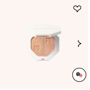 Fenty beauty highlighter - Säljer denna Fenty highlighter som är använd några gånger. Den är i färgen afternoon snack/Mo Hunny. Nypris 495 kr