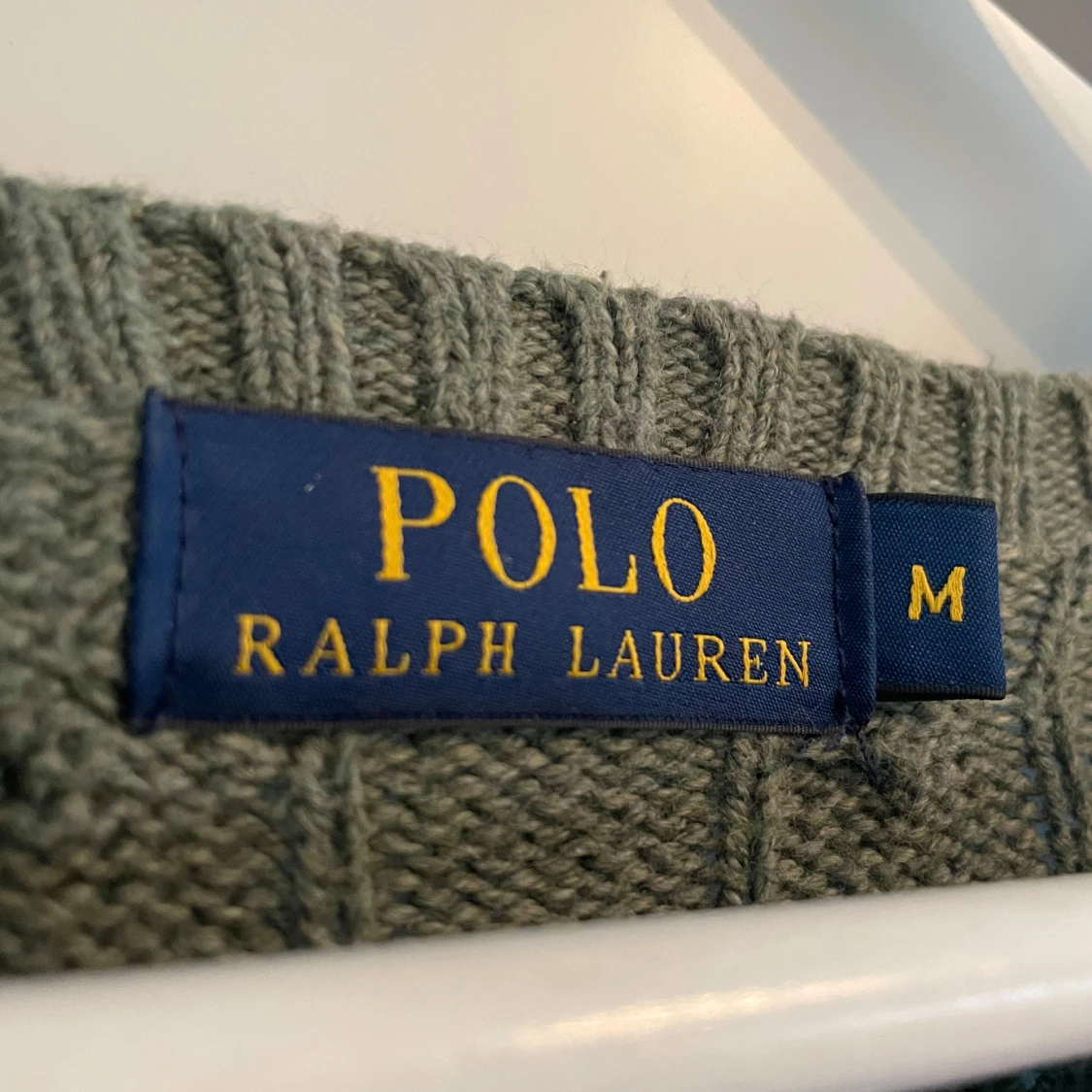 Grön stickad tröja från Ralph Lauren - 90