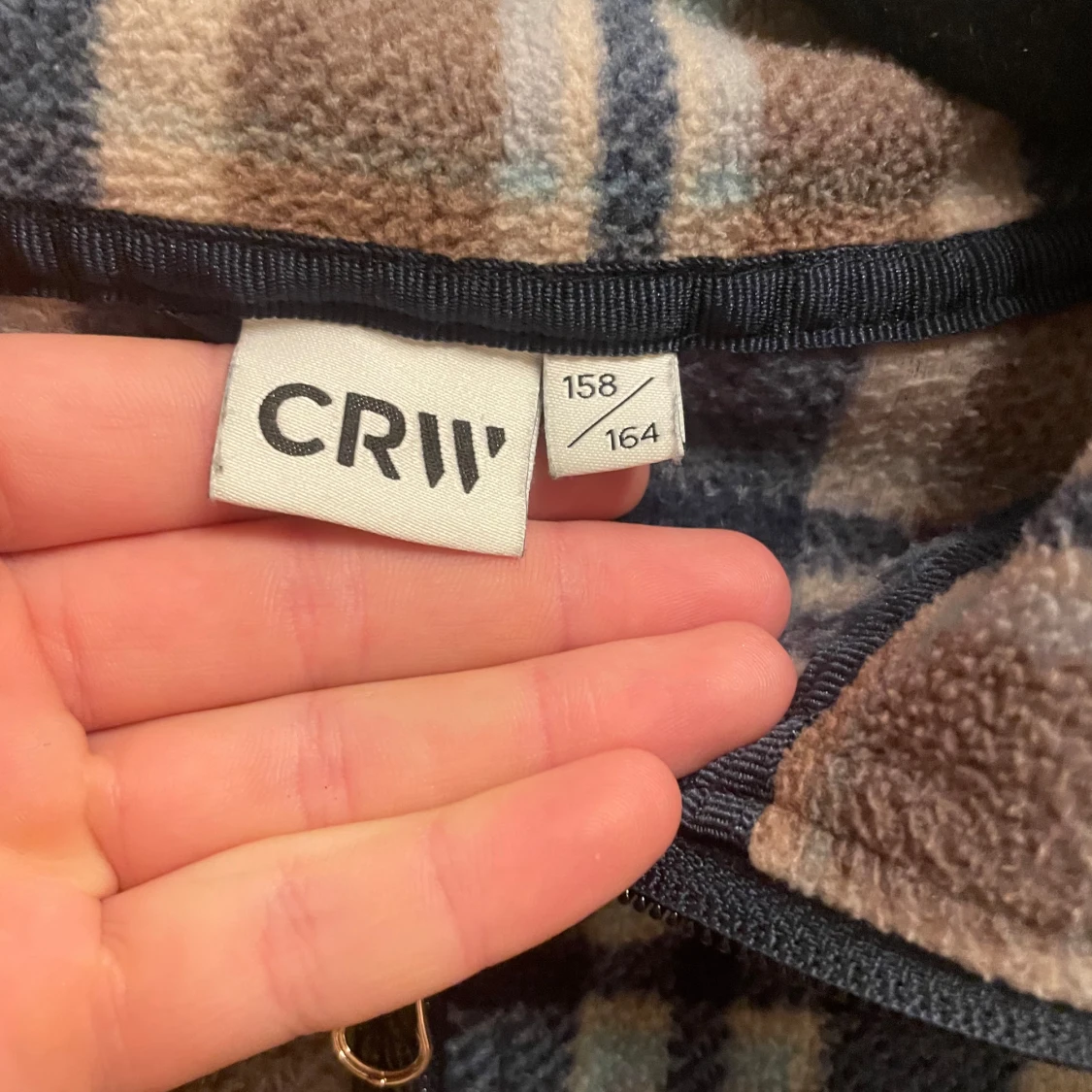 Rutig fleecejacka från CRW Hööks  - 91