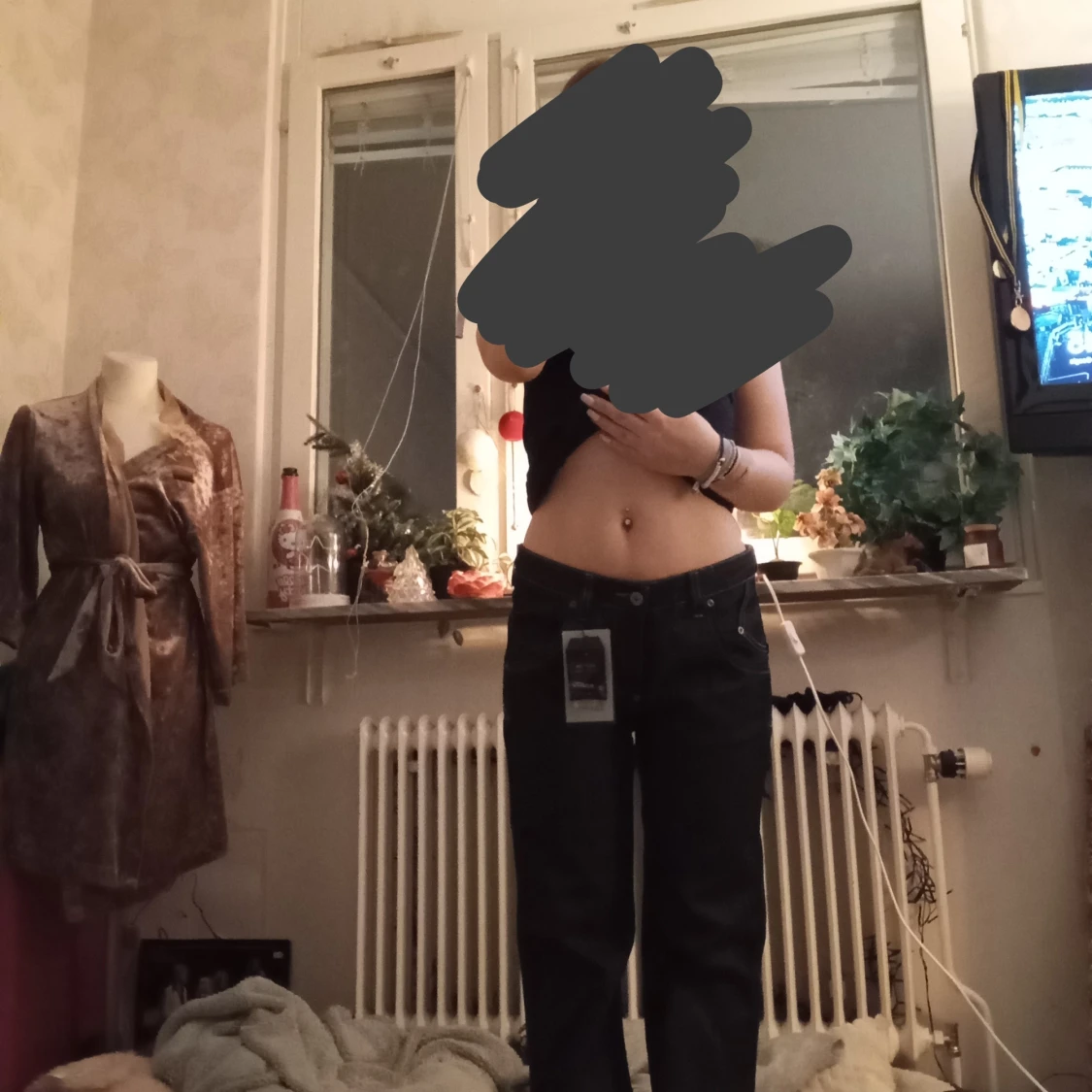 Mörkblå bootcut jeans från Blend - 93