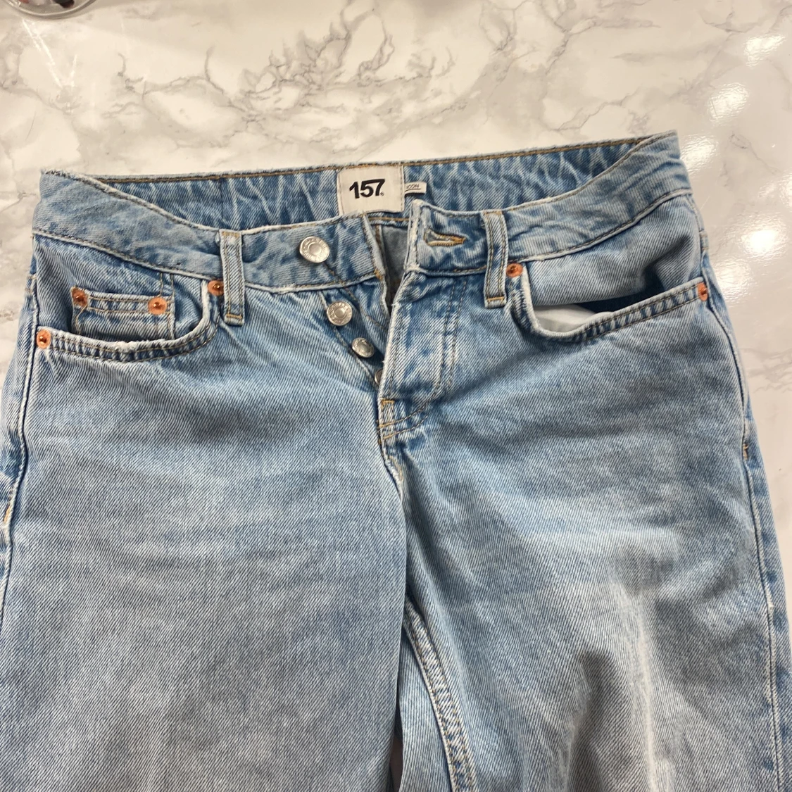 Ljusblå jeans från 157 (Lågmidjade) - 90