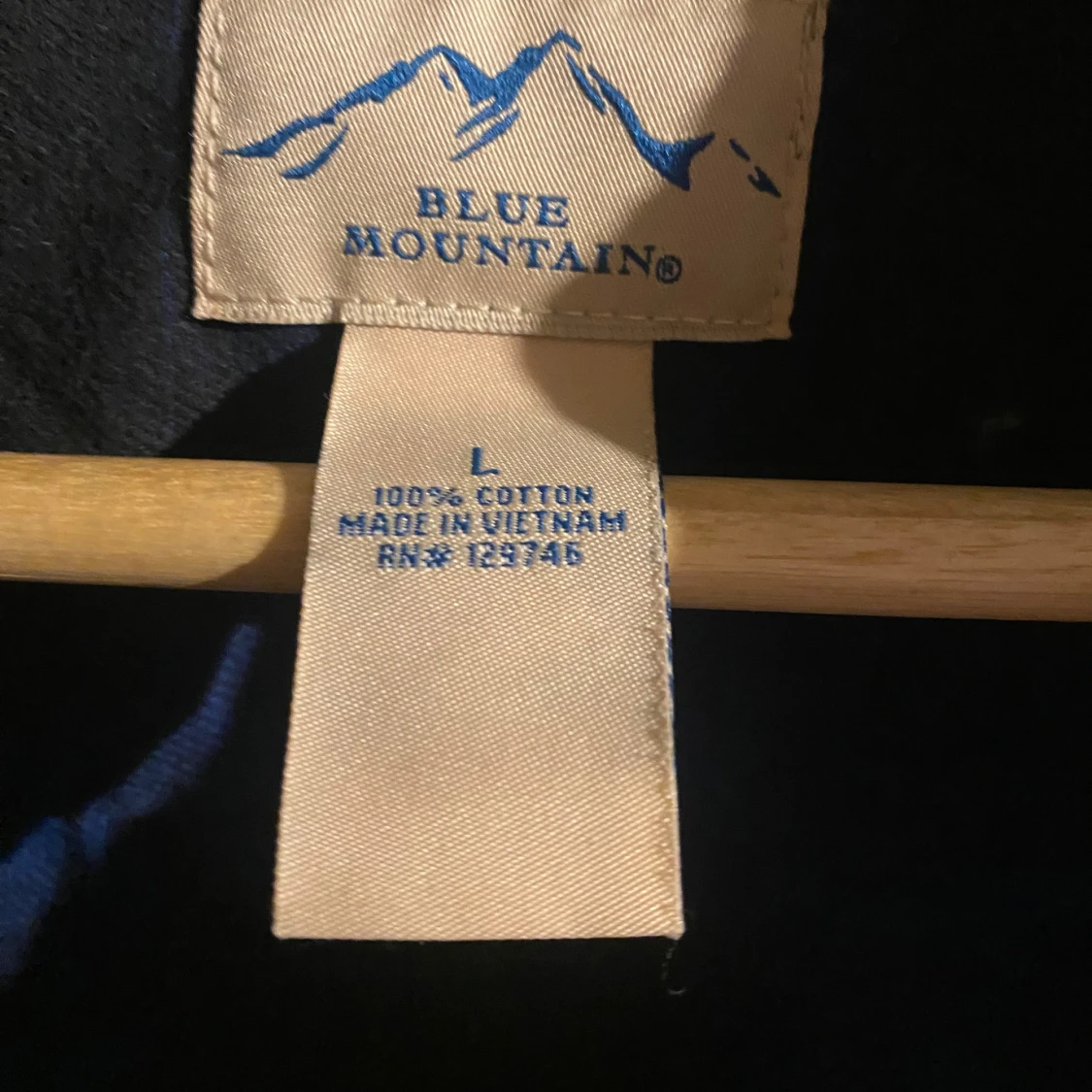 Blå och svart rutig skjorta från Blue Mountain - 92